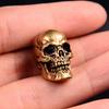 Brass Antique Skull Pendant Paracord Keychain Knife Handle Axe Grip Decor DIY Outdoor Accessory