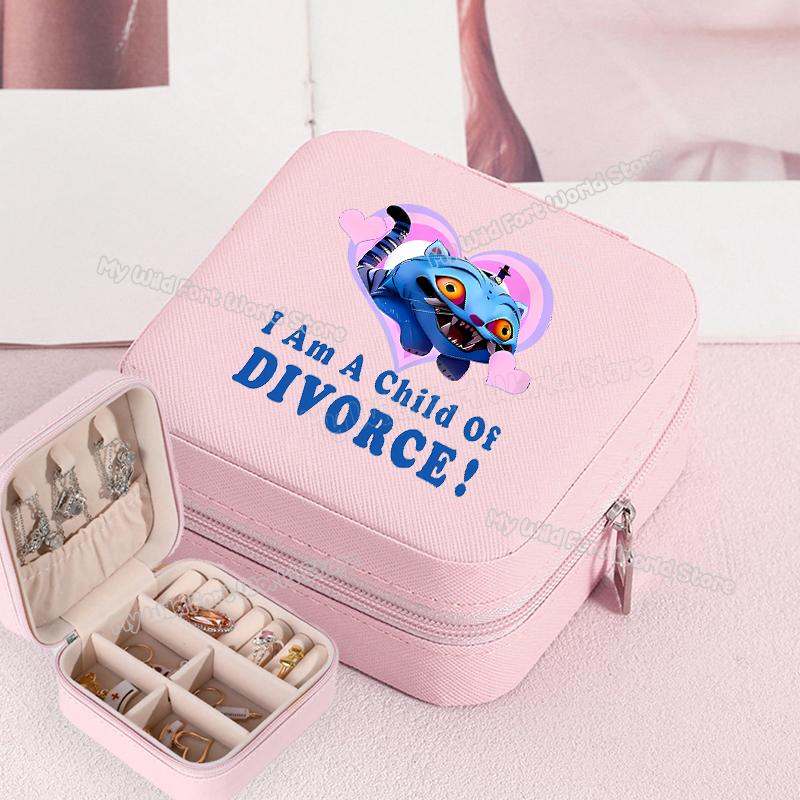 Wysokiej Jakości KPop Łowcy Demonów Pudełko na Biżuterię Organizer na Kolczyki, Naszyjniki, Pierścionki dla Kobiet Mini Organizer na Biżuterię Podróżny Pudełka Ekspozycyjne