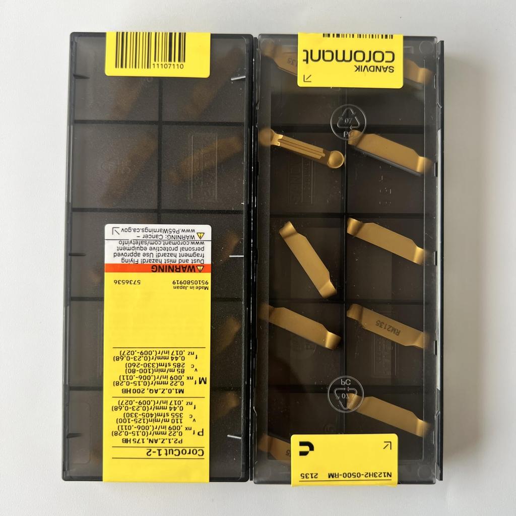 SANDVIK / N123H2-0500-RM 2135 / Original Swedish hard alloy blade 10 Pcs