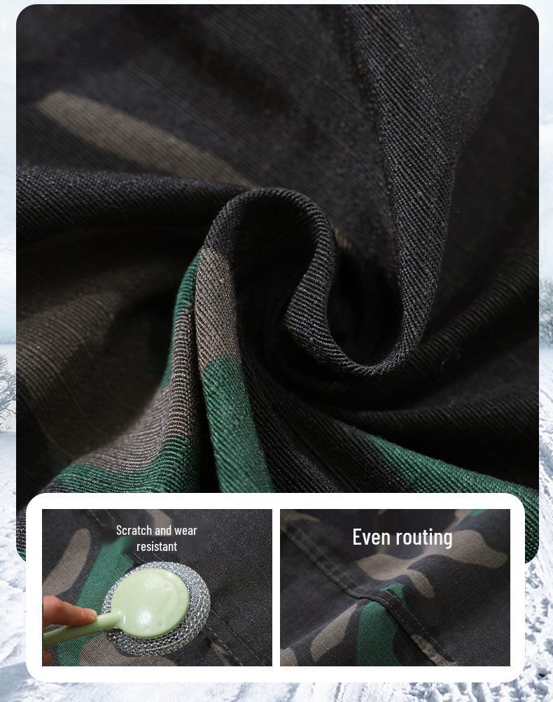 Men's Winter Camouflage Jacket: Thickened Cotton, Waterproof, Anti-Cold Military-Style Coat, Plus Velvet, 2024 Model