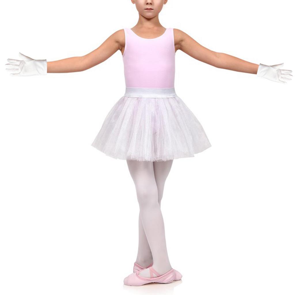 White Gloves Girls Boys Cosplay Costume Dress Gloves Wrist Gloves for Party