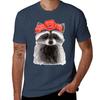 Raccoon with Flowercrown - Watercolour Painting T-Shirt Big Size Simple T-Shirt