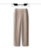 Dámské texturované harémové kalhoty s vysokým pasem - Zeštíhlující, zateplené, ležérní francouzský styl pro podzim/zimu 2024