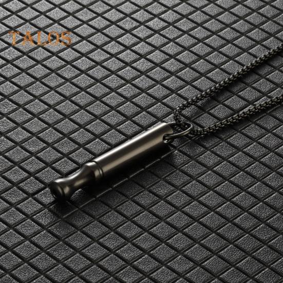 Náhrdelník Mindful Breathing Nerezová ocel Náhrdelník pro zmírnění stresu a paniky Náhrdelník s nastavitelnou délkou Meditace Vnitřní klid