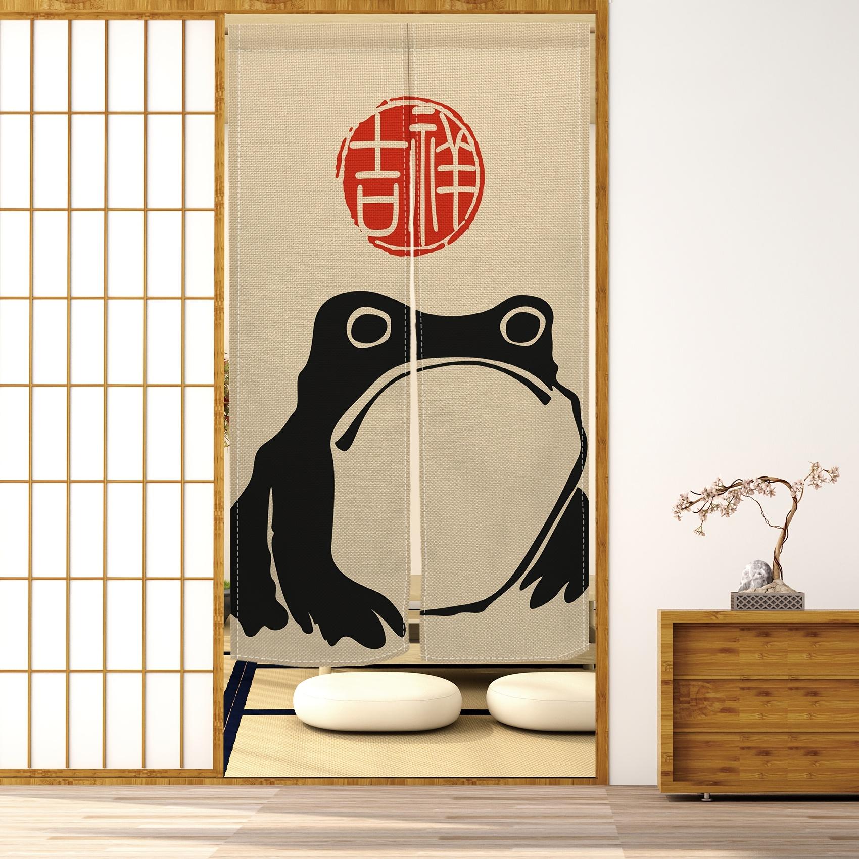 Japanse Kikkervormige Gordijn Decoratieve Afscheiding voor Keuken Slaapkamer Eetkamer 90x180cm