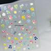 3D Embossed Floral Nail Art Stickers - Fresh Flower DIY Adhesive Decor for Nails & Phones