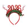 2026 Nyttårshårbøyle med Tallogo Fargerik Design Hårbøyle Festantrekk Nyttårsfeiringstilbehør