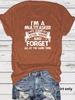 European & American Summer I'MA LIS Round Neck Short Sleeve Casual Fashion T-Shirt