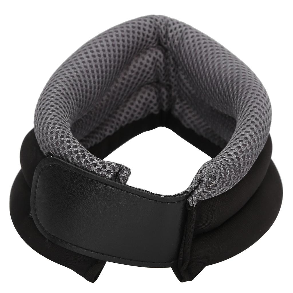 Sponge Neck Collar Breathable U Shaped Pillow Neck Support Brace for Sleeping Black Gray