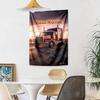 Peterbilt Heavy Trucks Custom Your Name Wall Decor Tapestry Art For Pet Memorial Birthdaywedding Party Backdrop Family Gift