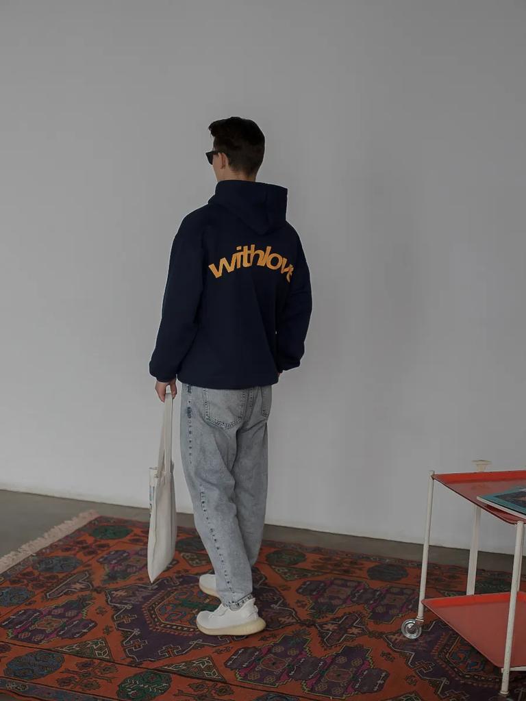 S láskou Tištěná mikina s kapucí Pánská Dámská Pár Mikina Oversized Harajuku Streetwear Tepláková souprava Dámské Pánské Oblečení