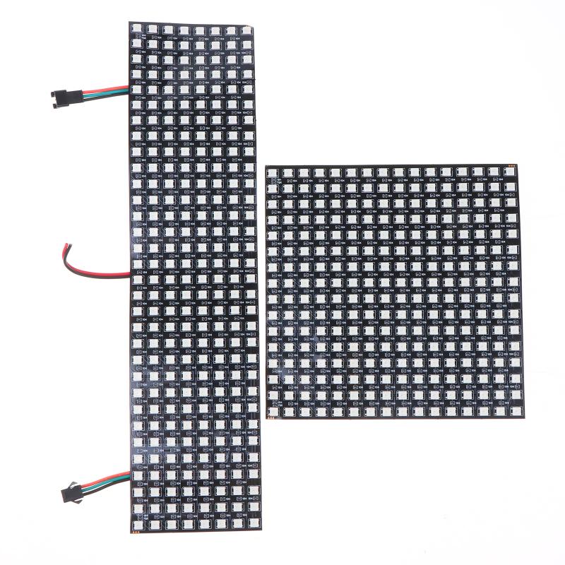 WS2812B Waterproof Smart Pixel LED Matrix Panel 5V 8x8 16x16 8x32 Digital Screen for Outdoor Event Decor
