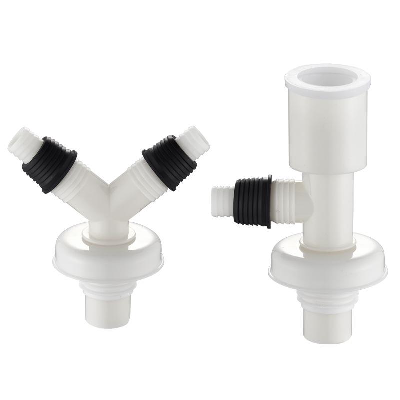 Y-shaped Dual Outlet Floor Drain Connector for Washing Machine