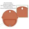 Wall Planter Semi Circular Resin Wall Hanging Flower Pot for Balcony Garden Patio 21.5x21x16.2cm Pottery Tea Color