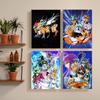 1PC Classic Anime S-Saint S-seiya  Poster Self-adhesive Art Waterproof Paper Sticker Coffee House Bar Room Wall Decor