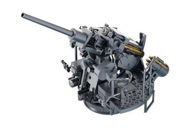 Bunker Studio American Mk33 Gun Radar Plastic Model Parts BSTWS35049 1/350 3-inch Rapid-Fire Single-Mounted w/SPG-34 (Ship)