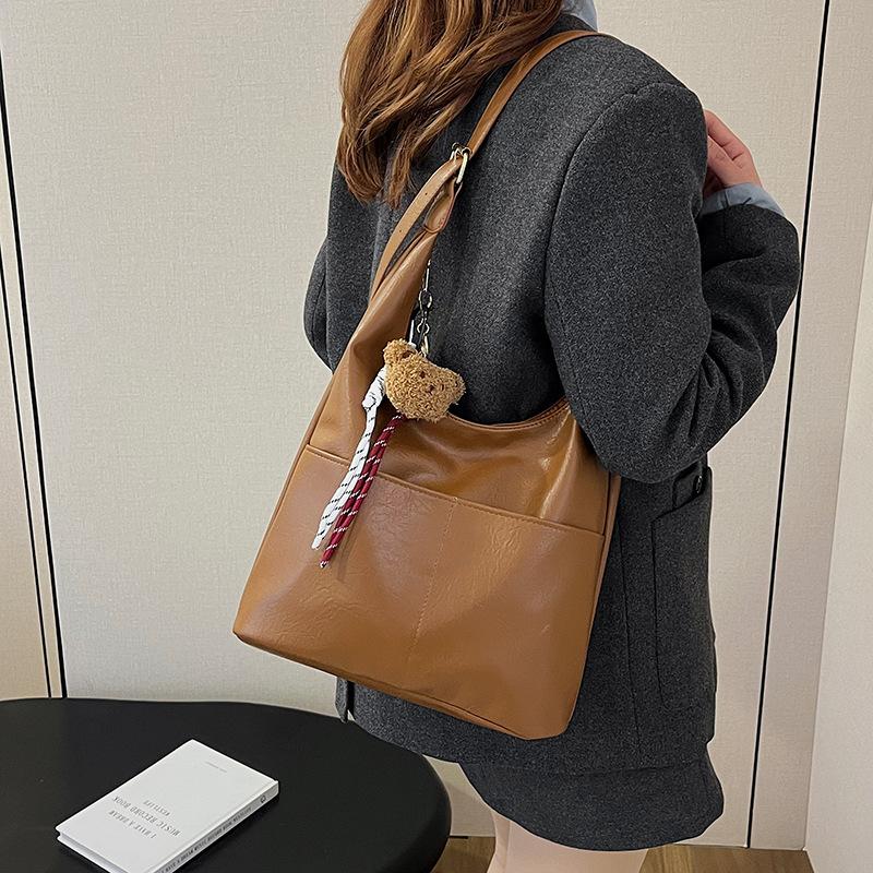 Outer order Maillard retro fashion tote bag women's 2025 new versatile niche single shoulder messenger commuter bag