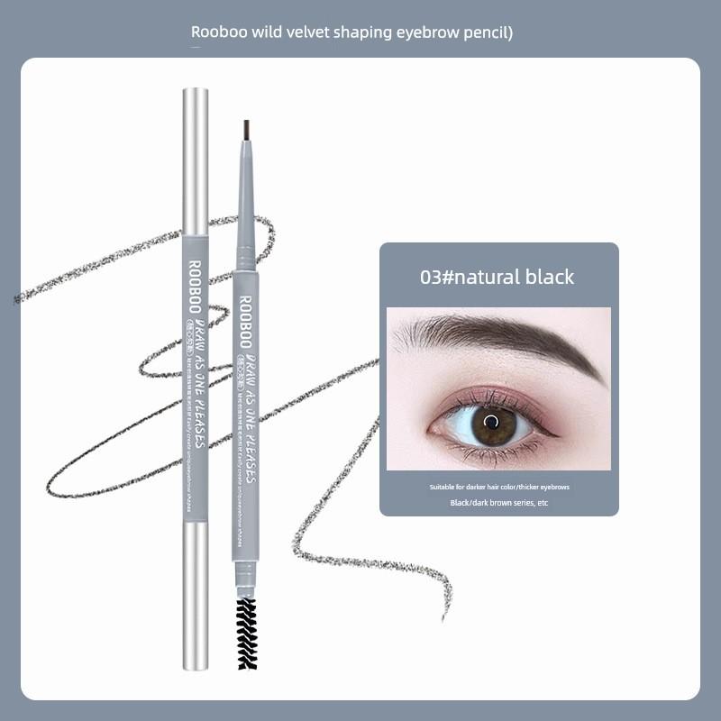 Wild Velvet Texture Shaping Eyebrow Pencil, Waterproof, Sweatproof, Long-Lasting, Not Easy to Fade, Creates Distinct Strokes for Women