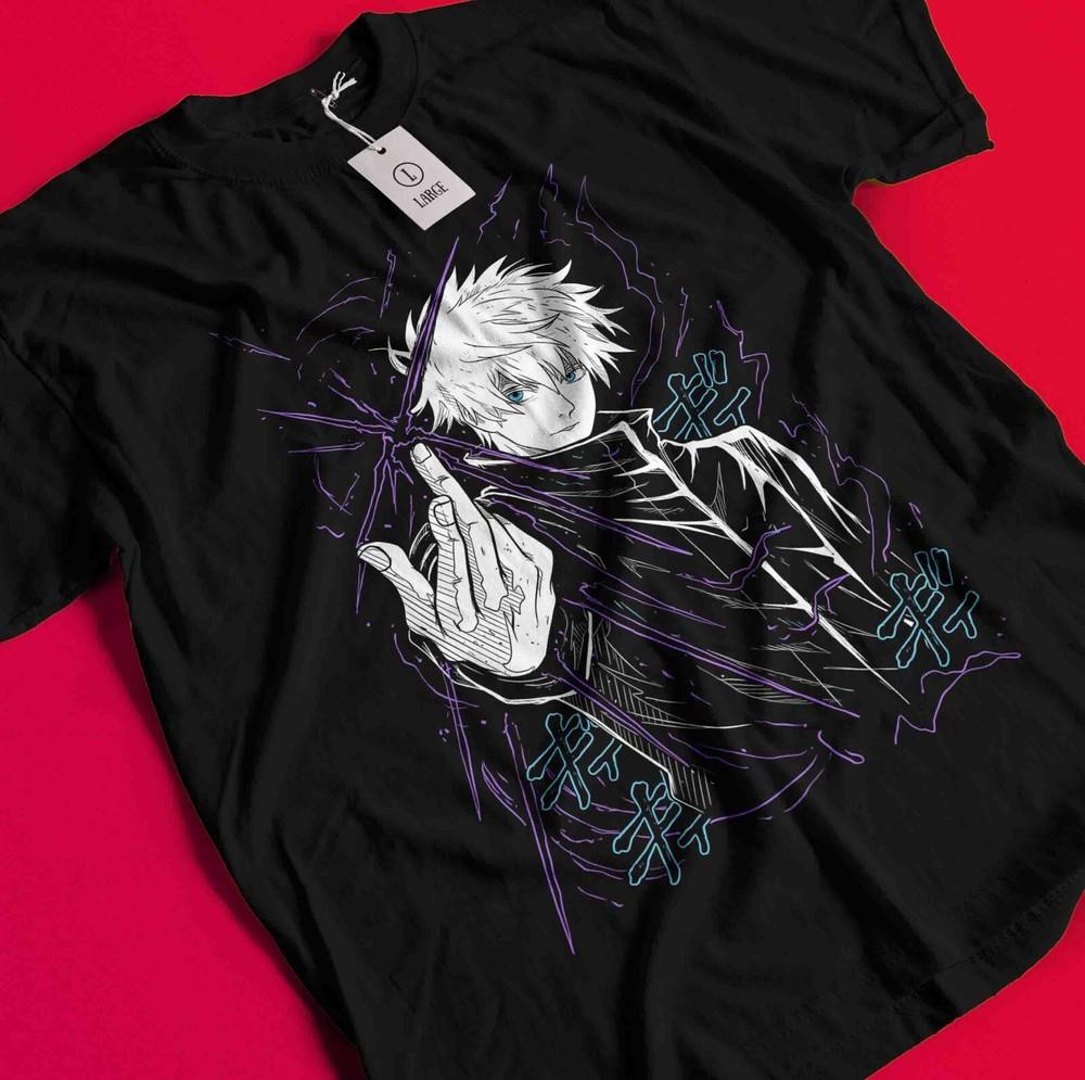 Gojo Satoru T-Shirt Geto Suguru Shirt Jujutsu Kaisen Tshirt Toji Tee Sukuna Toji AA432
