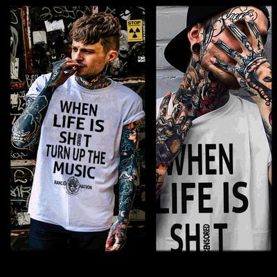 Hip Hop T-Shirt Street Hustle Boss Mobbin Gangster Mobster Thug Life Musik T-Shirt