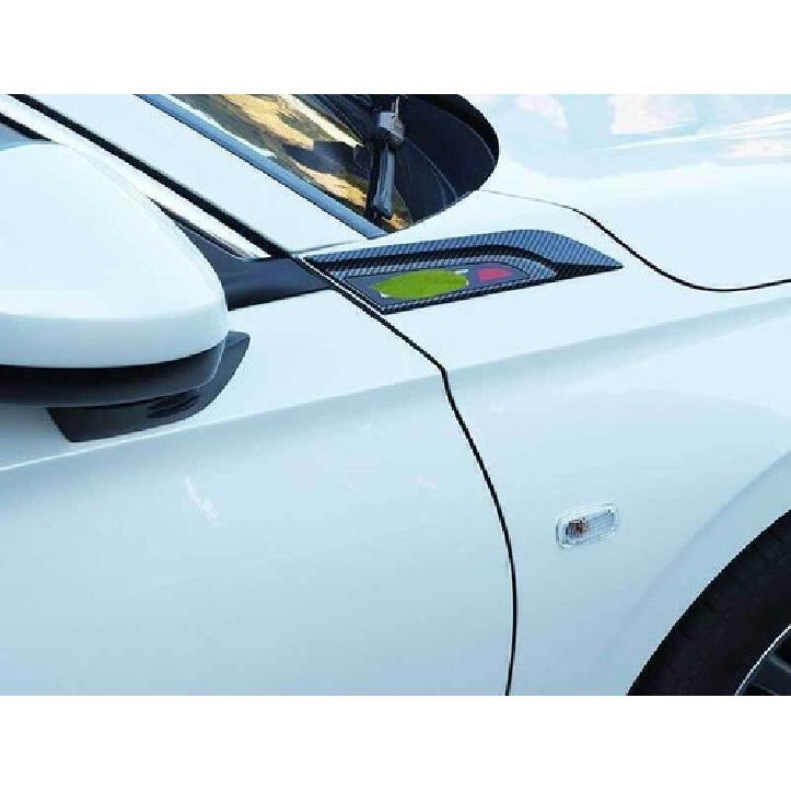 Carbon Fiber Air Wing Vent Side Fender Cover Trim 2pcs For Honda Civic 2022-2025