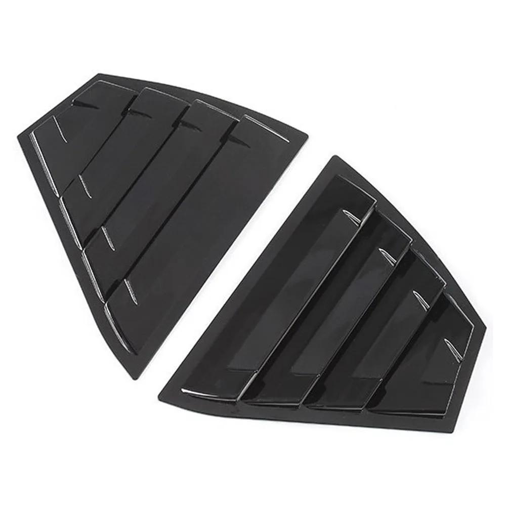 

For Nissan Sentra / Sylphy Car Rear Window Quarter Louver Shutter Cover Side Vent Trim ABS Exterior Accessories Gloss Black