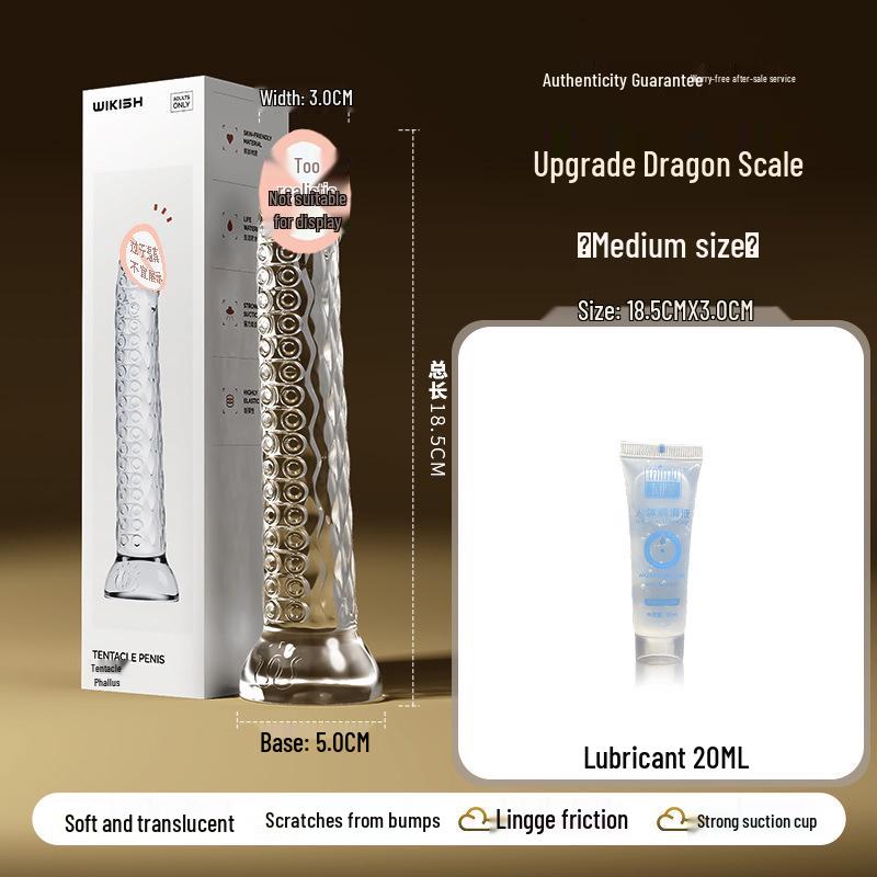 Deba Transparent Tentacle Crystal Anal Plug - Female Masturbator Adult Toy
