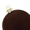 12 Pieces Velvet Christmas Ball Ornaments Tree Decor Elegant Sturdy Decorative Hanging for