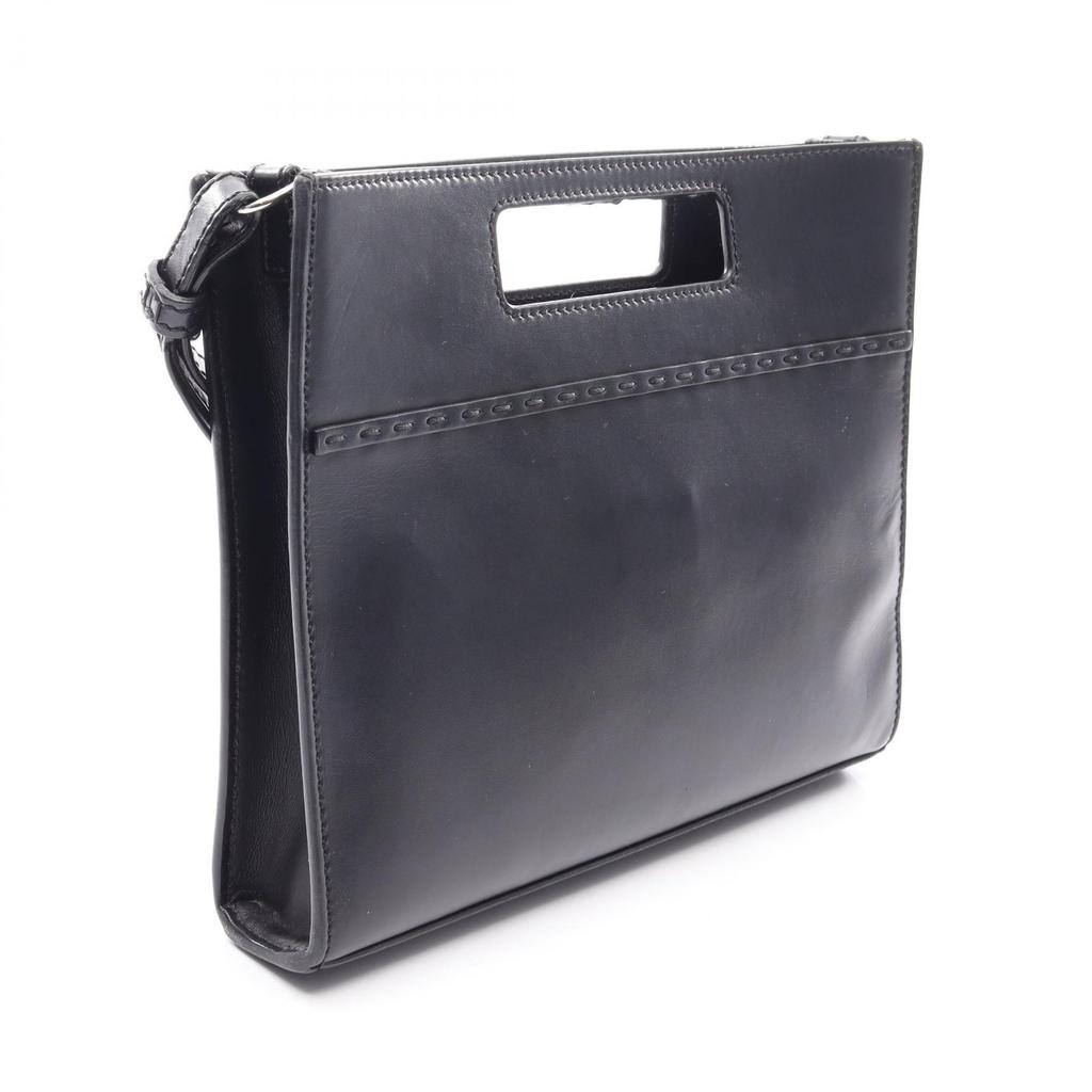 Used FENDI Shopper bag, small, 2-way Handbag 7VA547 leather Black Used unisex
