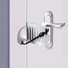 1 Serratura di Sicurezza Portatile per Porta Senza Scarico: Finitura in Metallo Lucidato, Funzionamento Touch-sensitive, Fermaporta Portatile per Hotel, Fermaporta Singolo per Sicurezza Domestica