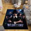 1Pc Wednesday Addams Mystery Rug, Office Carpet Indoor Outdoor Doormat, Non-Slip, Comfortable, Living, Christmas Halloween,  Xmas Gift L1256