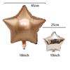 6 STK 10/18 tommer femspissede stjerne aluminiumsfolieballonger Rose gullballong Barn Voksen Bursdagsfest Bryllupsdekor