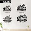 Metal Key Holder Wall Rack Soccer Theme Personalized Name Hook Entryway Decor Organizer