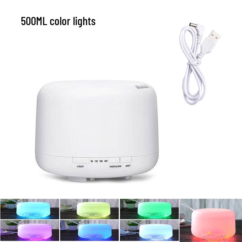 "MUJI Ultrasonic Humidifier: 500ml Aromatherapy, USB-Powered, High Fog Capacity Home Appliance"