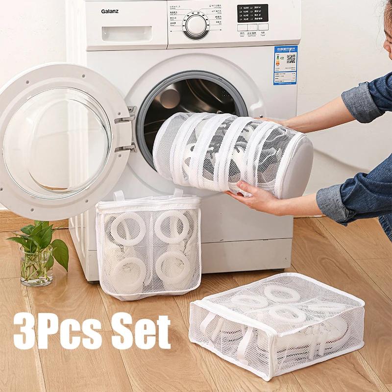 Schuhe Wäschenetz Schmutzige Schuhe Waschbeutel Anti-Verformung Grobes Netz Entfernt Schmutz Leicht Waschschutz Hausschuhe Waschen Hängebeutel