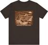 Badlands Retro Poster Graphic Design Tee, Badlands Shirt, Vintage Tees, Art Design T-Shirt, Graphic Tee, Retro Art Shirts Brown
