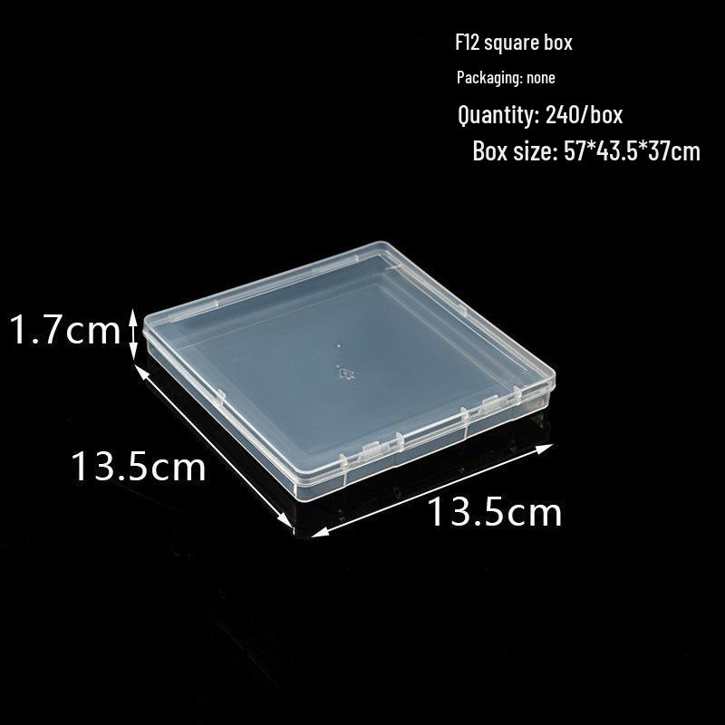 Rectangular Translucent PP Plastic Storage Box with Lid for Jewelry and Small Parts