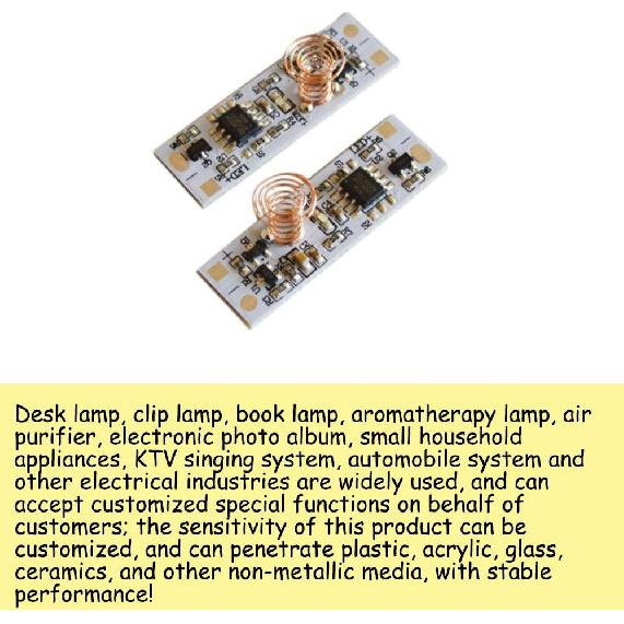 KOOBOOK 2Pcs Mini Touch Sensor Switch LED Strip Brightness Control Capacitive Sensing Switch Wide Voltage DC 3-24V