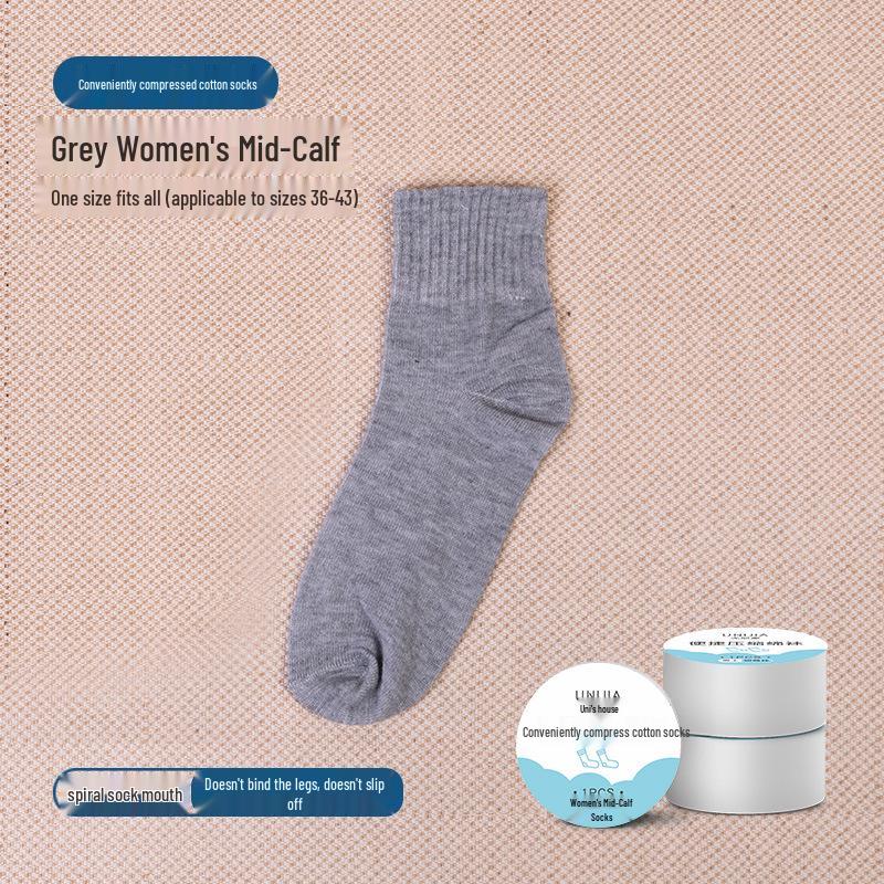 Unisex Summer Low-Cut Compression Socks: Breathable, Anti-Slip, Disposable (6 Pairs, White)