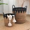 Household Large-capacity Dirty Laundry Basket Sundries Toy Storage Basket Handmade Straw Storage Basket