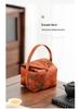 Portable Shockproof Quilted Silk Tea Set Bag - Handheld, Thickened, Outdoor Travel Protection