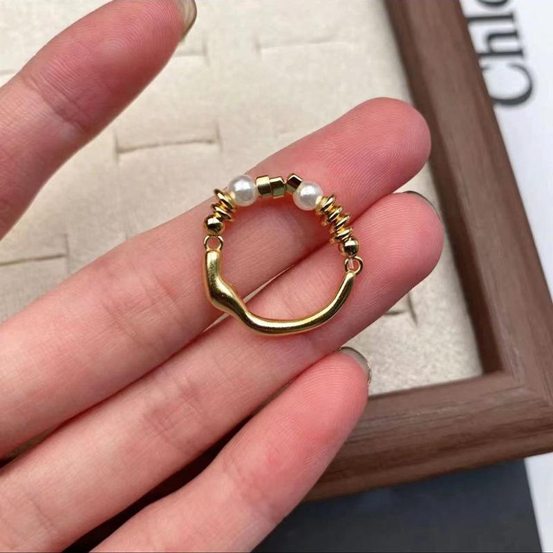 

Adjustable Niche Art Deco Geometric Ring High-end Fashion Personalized Vintage Design Adjustable Women s Index Finger Trendy Ring