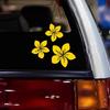 3pcs Pretty Flower Car Stickers for Auto Rear Window Bumper Body Helmet Cover Scratches Waterproof Blossom Motorcycle Decals