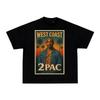 2Pac West Coast Rap Tee Vintage Heavyweight Graphic Hip Hop Unisex T-Shirt