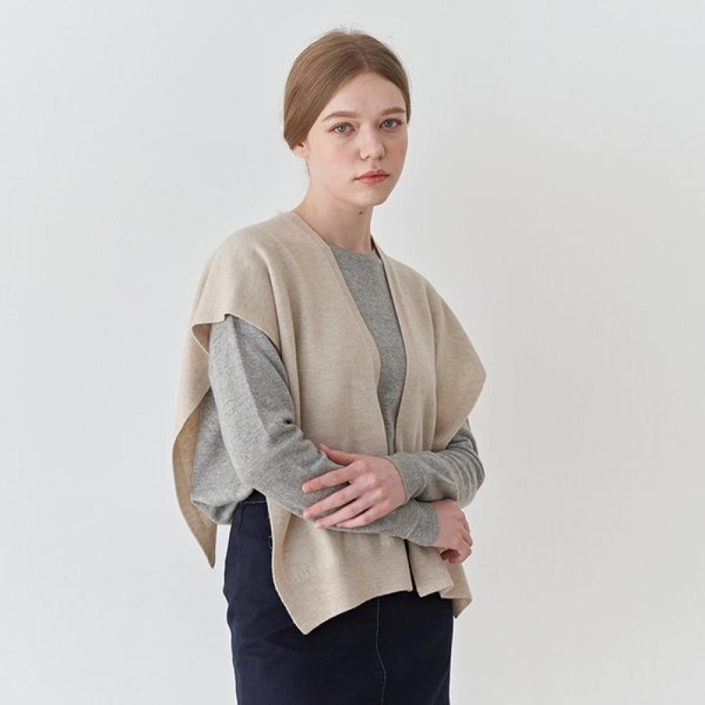 Dal Cashmere Small Shawl Cape Oatmeal Single option