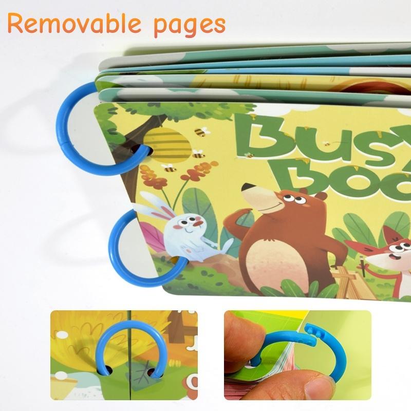 Montessori Toys Quiet Book My First Busy Book DIY Puzzle Dinosaurs Fruits Animals Transportation Matching Game Educational Toys