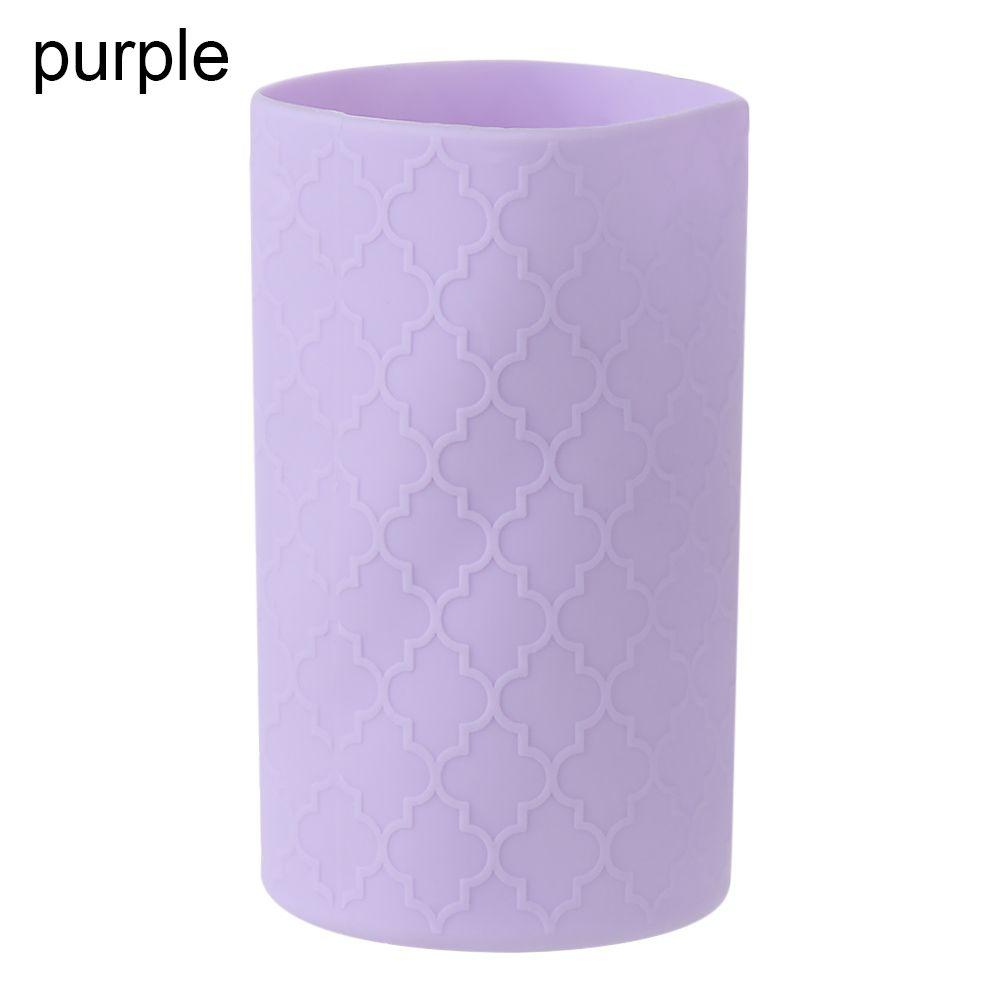 

Аксессуары Силиконовый спортивный чехол для чашки Чехол для бутылки с водой Чехол для бутылки с противоскользящим дном фиолетовый