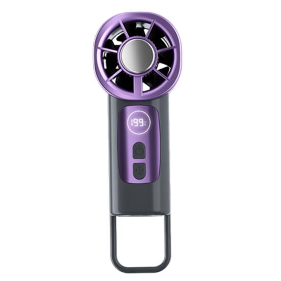 

Portable Handheld Fan USB Rechargeable Mini Fan Portable Lipstick-Sized Personal Cooling Device with Multi-Level Wind Speeds and Safety Net Design серый