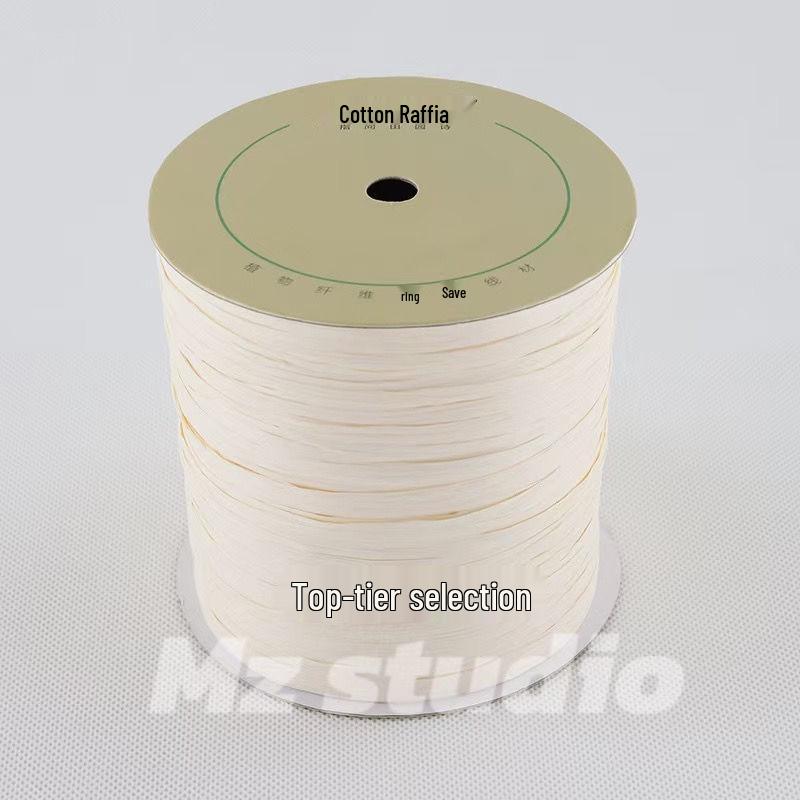 250m Bast Baumwollstroh Rolle für DIY: Handgefertigte Hüte & Taschen, Kostenloser Versand