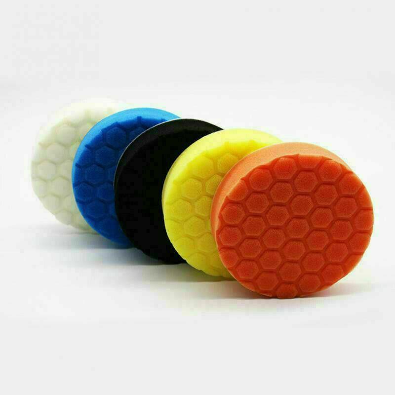 5pcs Car Polishing Pad Kit Set 6 Inch Self-Adhesive Buffing Wheel Waxing Sponge Pads Auto Care Wash Cleaning Tool